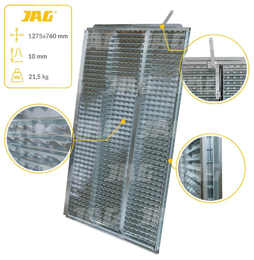 JAG05-0513 Sito żaluzjowe ocynkowane dolne, lamela-TM6 JAG PREMIUM