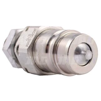 JAG95-0084 Szybkozłącze hydrauliczne grzybkowe-wtyczka grodziowa z gwintem zewnętrznym, DN12,5, M18X1,5, 12L, ISO7241-A