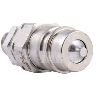 JAG95-0089 Szybkozłącze hydrauliczne grzybkowe-wtyczka grodziowa wzmacniana z gwintem zewnętrznym, DN12,5, M18X1,5, 10H, ISO7241-A