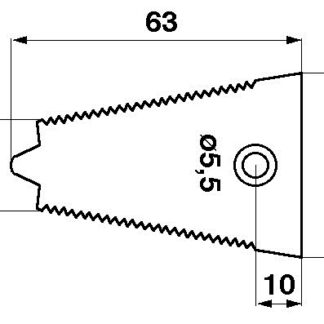 JAG01-0005 Stalka bagnetu RADURA