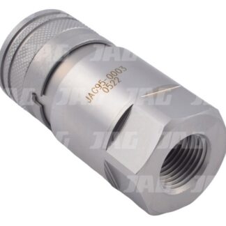 JAG95-0003 Szybkozłącze hydrauliczne flat face(suchoodcinające)-gniazdo, 1/2"BSP, DN12,5, ISO16028