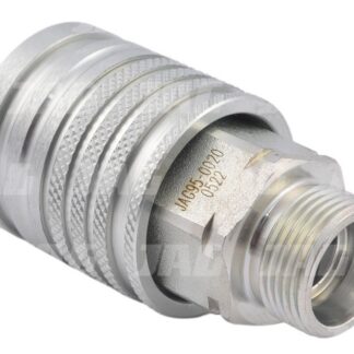 JAG95-0020 Szybkozłącze hydrauliczne grzybkowe-gniazdo z gwintem zewnętrznym, DN12,5, M22X1,5, ISO7241-A