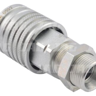JAG95-0036 Szybkozłącze hydrauliczne grzybkowe-gniazdo grodziowe z gwintem zewnętrznym, DN12,5, M22X1,5, 15L, ISO7241-A