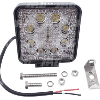 JAG96-0030 Lampa robocza LED, 24W, 10-30V, 8 EPISTAR LEDx3W, FLOOD, Kwadratowa JAG