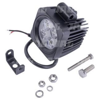 JAG96-0016 Lampa robocza LED, 12W, 10-30V, 4 EPISTAR LEDx3W, FLOOD, Kwadratowa JAG