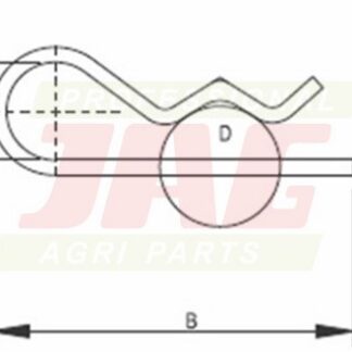 JAG98-0135 Zawleczka sprężysta 6 mm