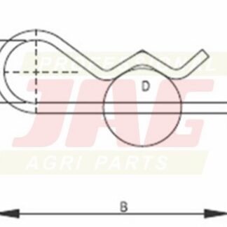 JAG98-0141 Zawleczka sprężysta 3,6 mm
