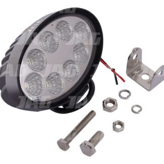 JAG96-0035 Lampa robocza LED, 24W, 10-30V, 8 EPISTAR LEDx3W, FLOOD, Owalna JAG