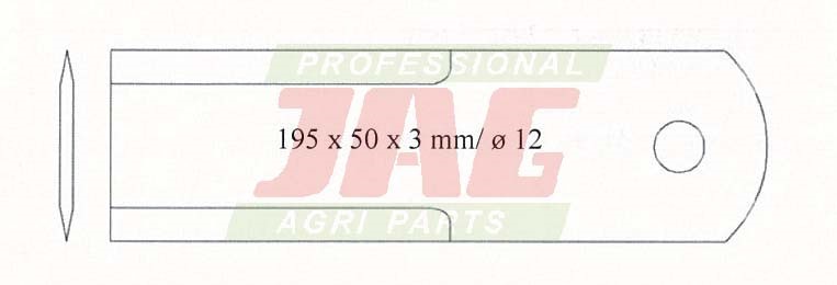 JAG01-0033 Nóż sieczkarni stały RADURA - obrazek 3