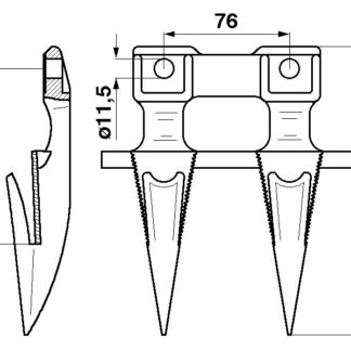 JAG11-0003 Bagnet podwójny
