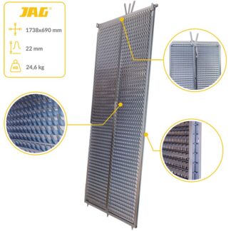 JAG05-0055 Sito żaluzjowe ocynkowane górne 3D, lamela-22mm JAG PREMIUM