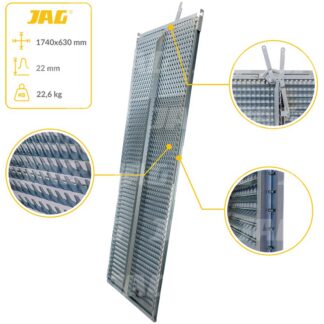 JAG05-0050 Sito żaluzjowe ocynkowane górne, lamela-22mm JAG PREMIUM