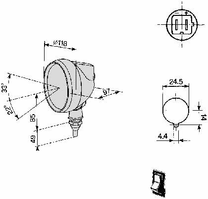 05.155.000.01 Halogen przedni COBO - obrazek 2